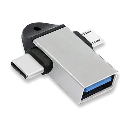 2 in 1 OTG Converter USB 3.0 to Micro USB and Type C
