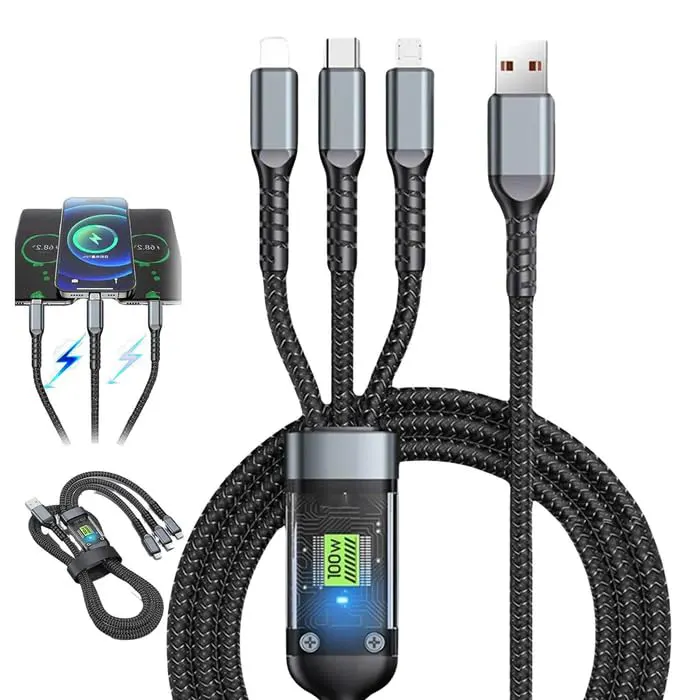 3 IN 1 Super Fast Charging Cable – 100W